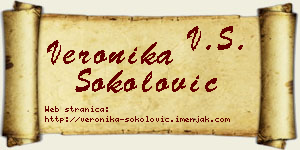 Veronika Sokolović vizit kartica